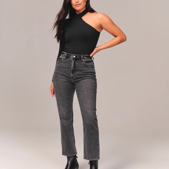 Abercrombie & Fitch Denim - Curve Love Ultra High Rise Ankle Straight Jeans